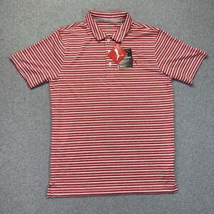 Puma Golf Links Polo Shirt Men’s Small Red White Stripe 596815 DryCELL NWT